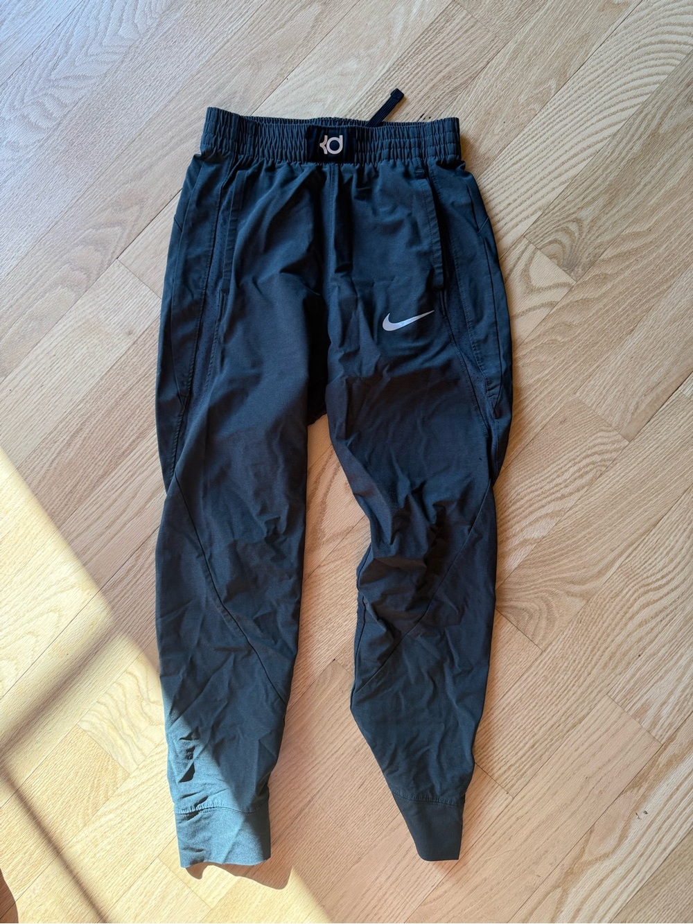 Nike Black KD Therma-Fit Joggers with Silver Swoosh